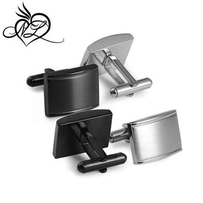 Stainless Steel Cufflinks for Men Unique Business Wedding Black White