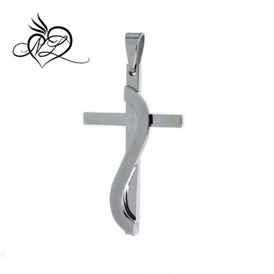 Stainless Steel Methodist Cross Necklace